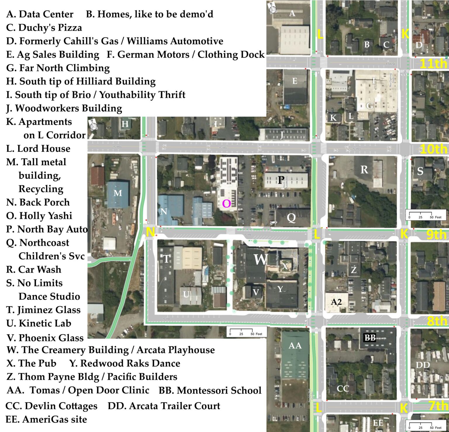 Creamery District Businesses and Maps Information for the Future of