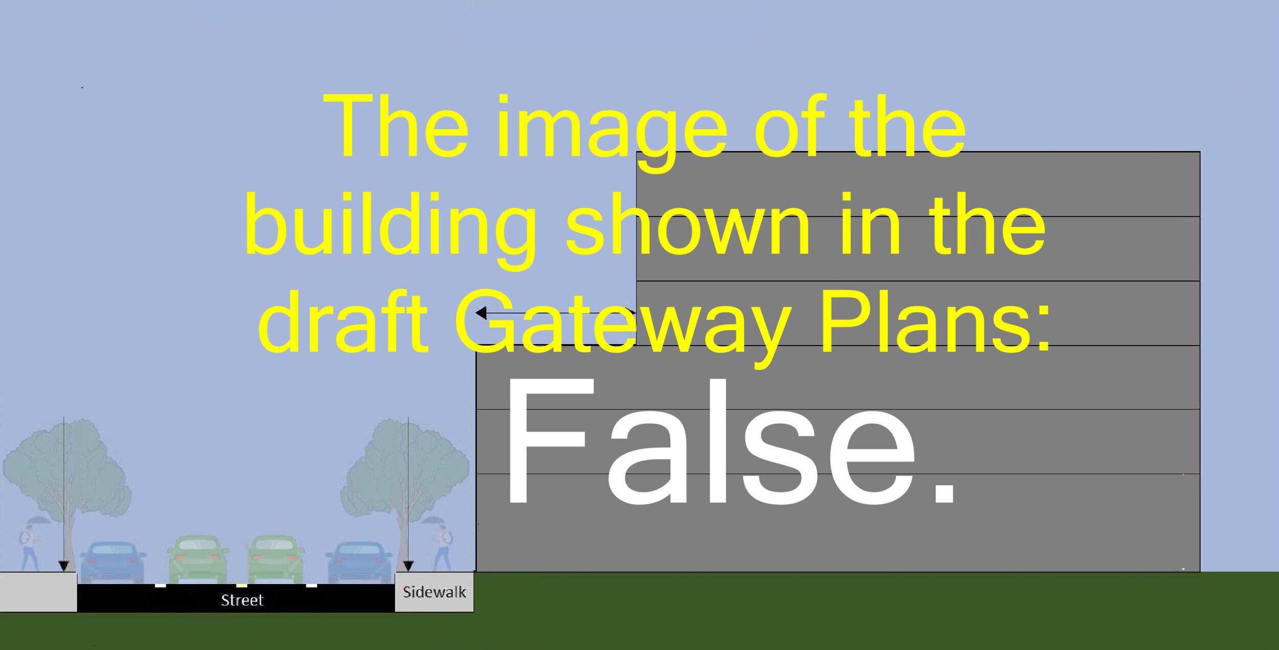Draft Gateway Plan Step-backs: The illustration does not show what the ...