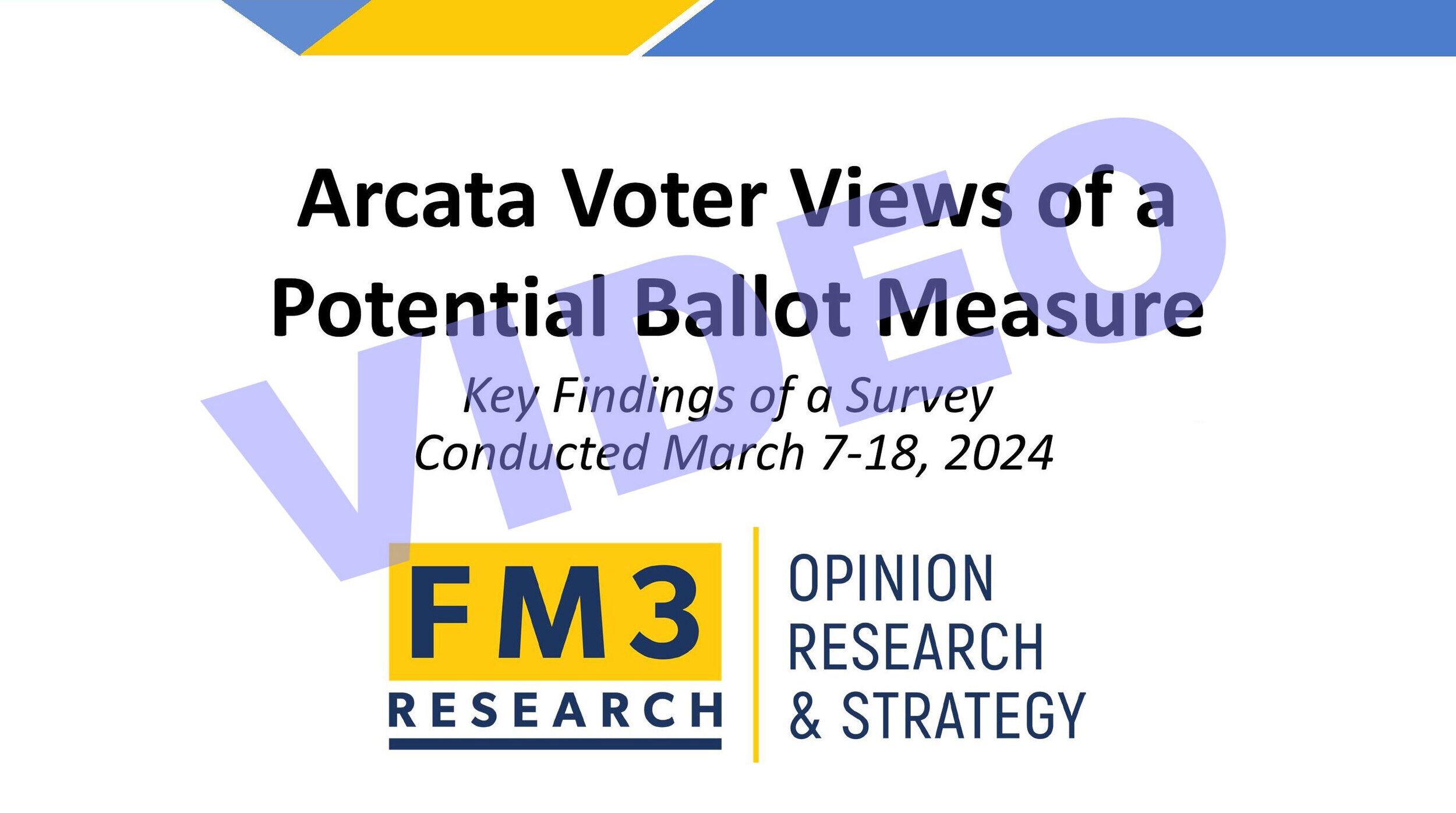Video FM3 salestax survey at the Council's goalsetting session